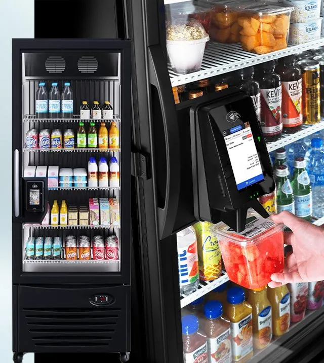 Vending machine stocked with better for you snacks and drinks